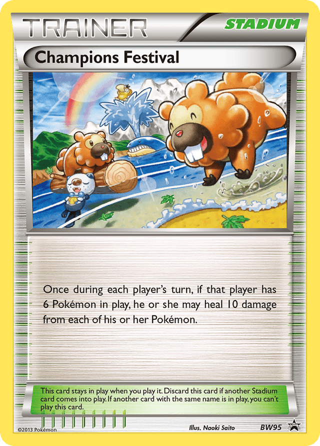 Carta Champions Festival BW95/101 do set BW Black Star Promos — Pokémon TCG | Bynx