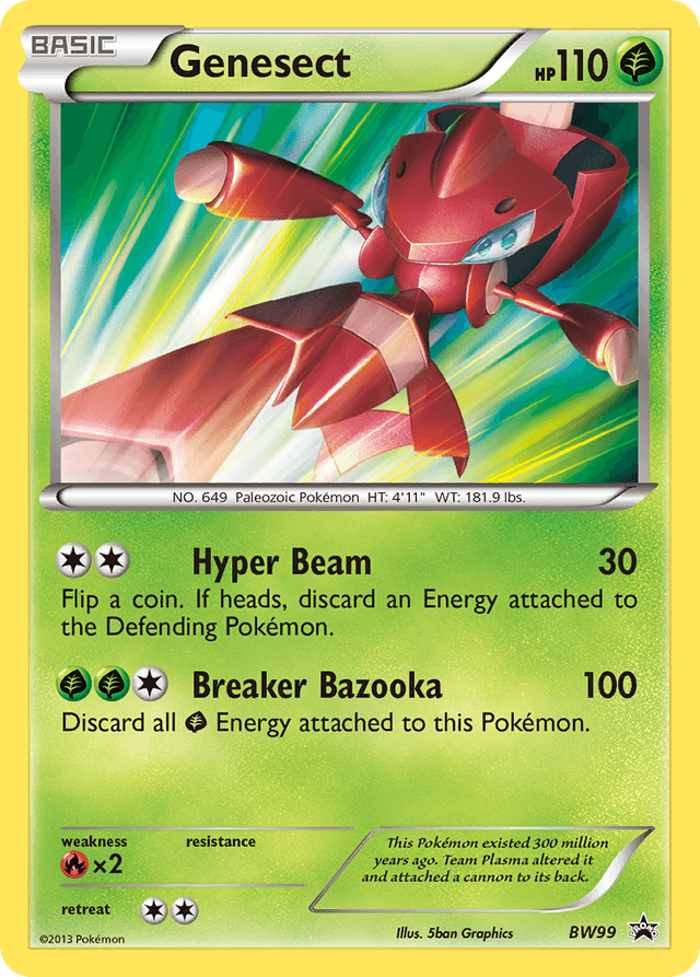 Carta Genesect BW99/101 do set BW Black Star Promos — Pokémon TCG | Bynx