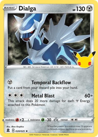 Carta Dialga 20/25 do set Celebrations — Pokémon TCG | Bynx