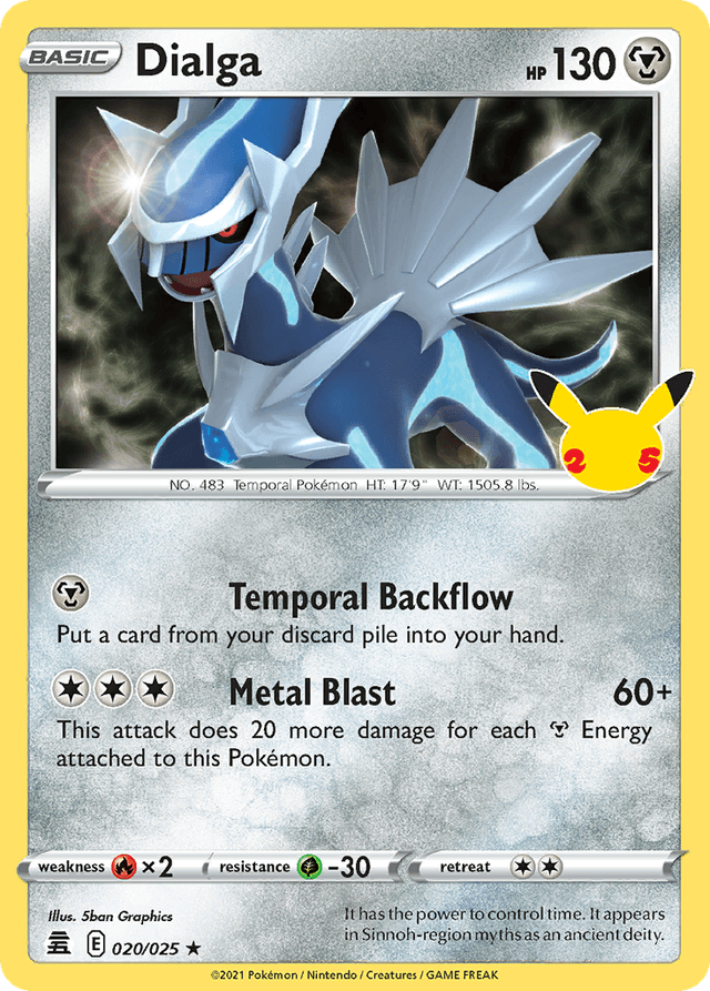 Carta Dialga 20/25 do set Celebrations — Pokémon TCG | Bynx
