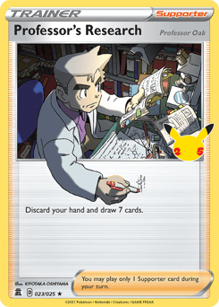 Professor's Research (Professor Oak) 23/25 — Celebrações