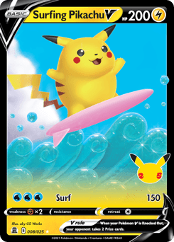 Surfing Pikachu V 8 — Celebrations