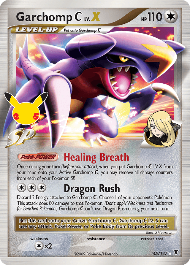 Carta Garchomp C LV.X 145/25 do set Celebrations: Classic Collection — Pokémon TCG | Bynx