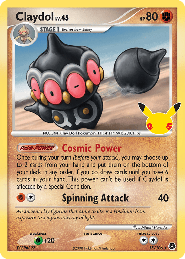 Carta Claydol 15/25 do set Celebrations: Classic Collection — Pokémon TCG | Bynx