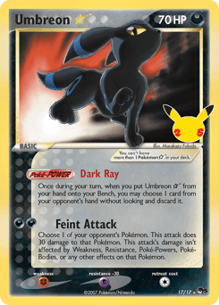 Umbreon ★ 17 — Celebrations: Classic Collection