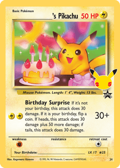 _____'s Pikachu 24 — Celebrations: Classic Collection