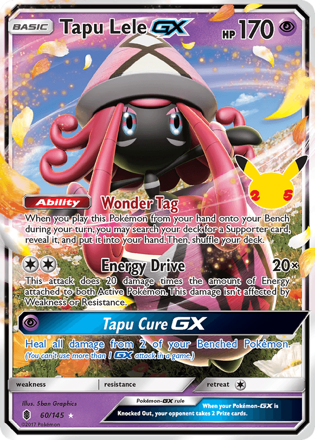 Carta Tapu Lele-GX 60/25 do set Celebrations: Classic Collection — Pokémon TCG | Bynx