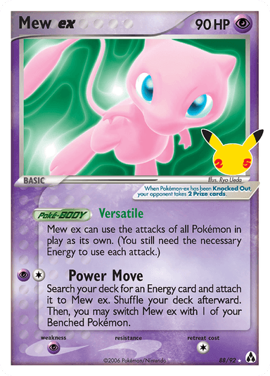 Carta Mew ex 88/25 do set Celebrations: Classic Collection — Pokémon TCG | Bynx