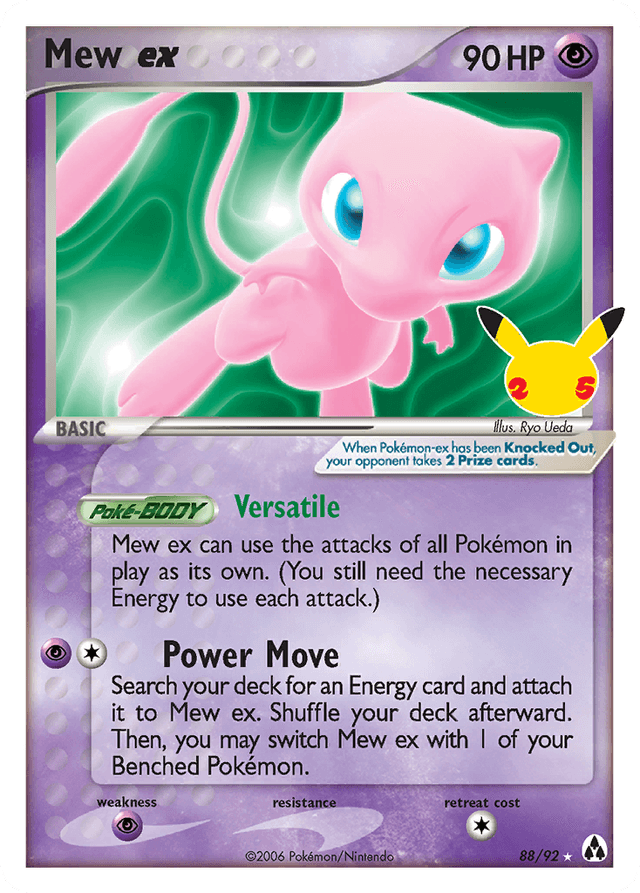 Carta Mew ex 88/25 do set Celebrations: Classic Collection — Pokémon TCG | Bynx