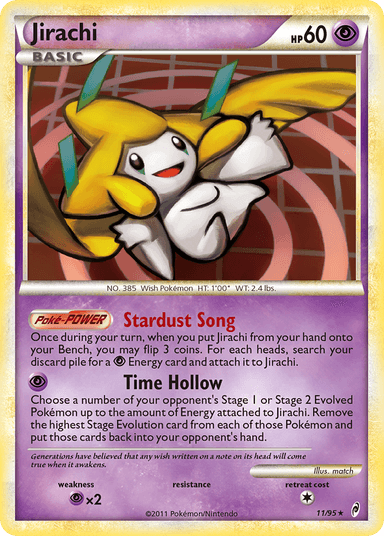 Carta Jirachi 11/95 do set Call of Legends — Pokémon TCG | Bynx