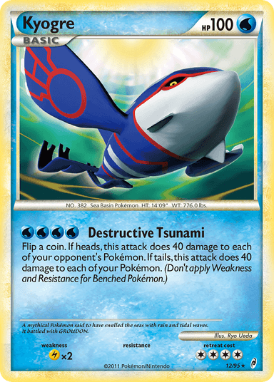 Carta Kyogre 12/95 do set Call of Legends — Pokémon TCG | Bynx