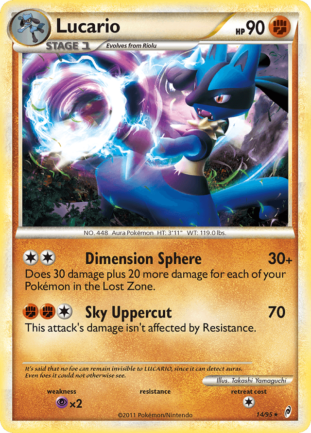 Carta Lucario 14/95 do set Call of Legends — Pokémon TCG | Bynx