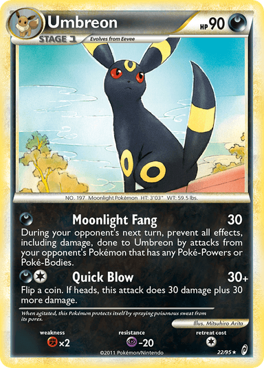 Carta Umbreon 22/95 do set Call of Legends — Pokémon TCG | Bynx