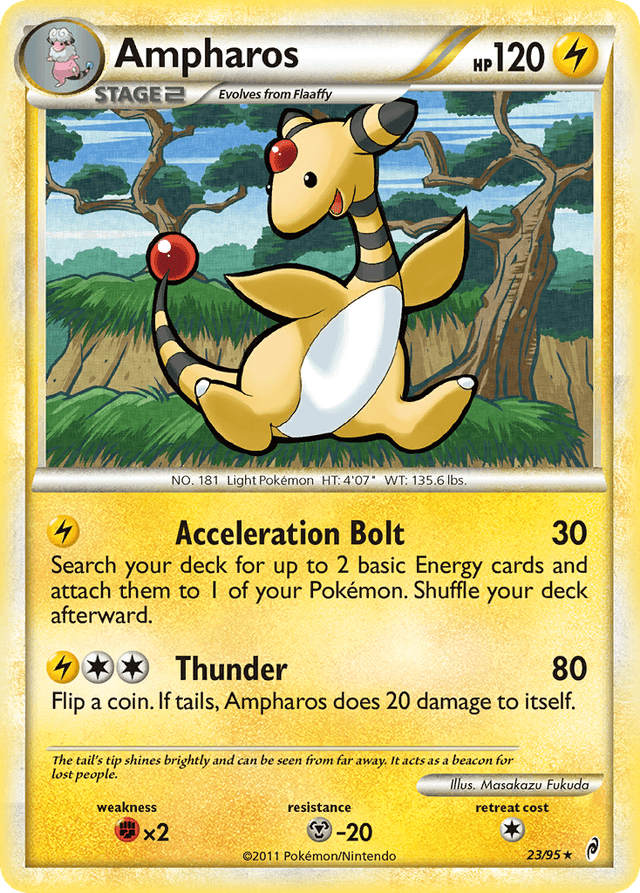 Carta Ampharos 23/95 do set Call of Legends — Pokémon TCG | Bynx