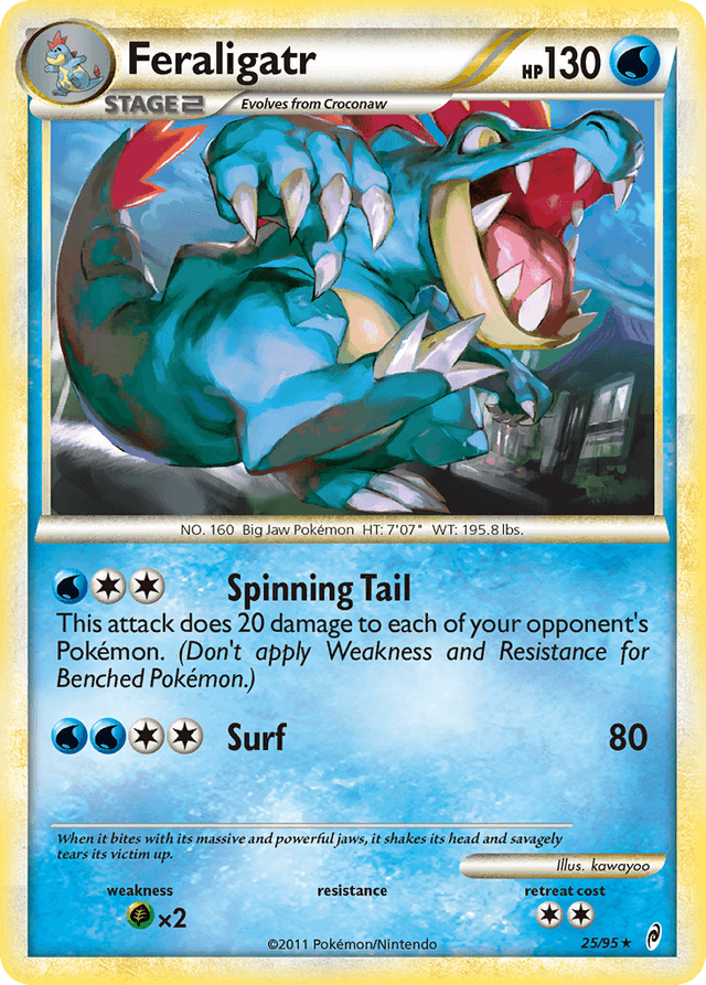 Carta Feraligatr 25/95 do set Call of Legends — Pokémon TCG | Bynx