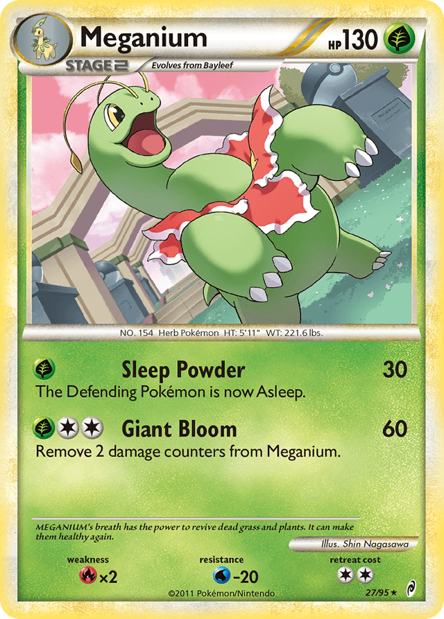 Carta Meganium 27/95 do set Call of Legends — Pokémon TCG | Bynx