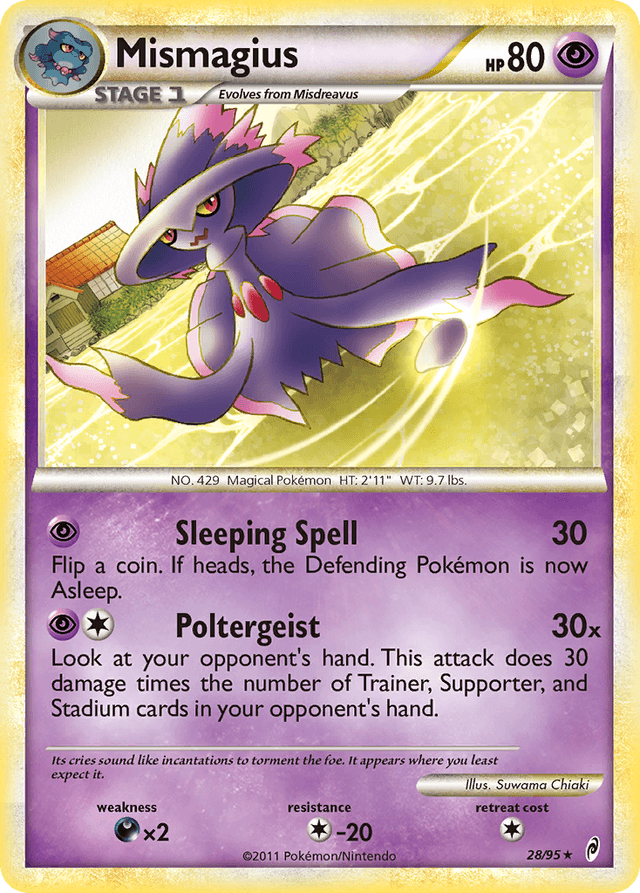 Carta Mismagius 28/95 do set Call of Legends — Pokémon TCG | Bynx