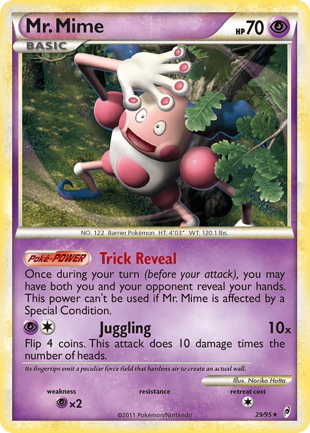 Carta Mr. Mime 29/95 do set Call of Legends — Pokémon TCG | Bynx