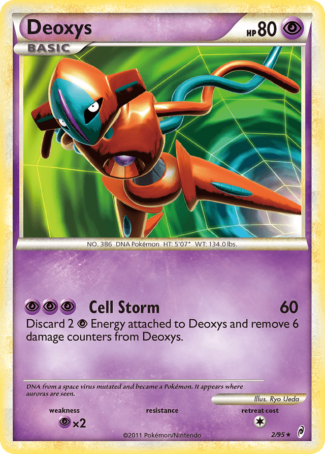 Carta Deoxys 2/95 do set Call of Legends — Pokémon TCG | Bynx