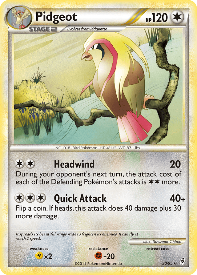 Carta Pidgeot 30/95 do set Call of Legends — Pokémon TCG | Bynx