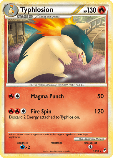 Carta Typhlosion 35/95 do set Call of Legends — Pokémon TCG | Bynx