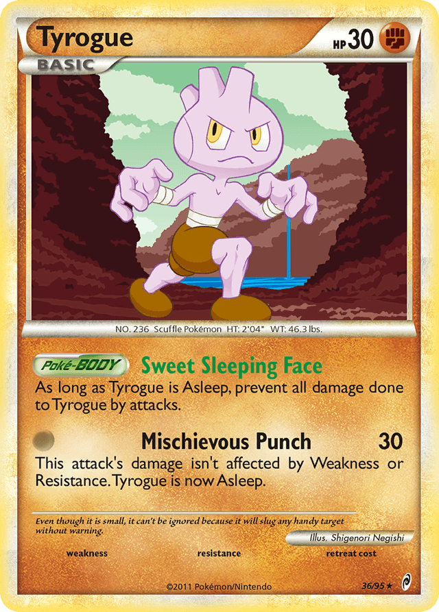 Carta Tyrogue 36/95 do set Call of Legends — Pokémon TCG | Bynx