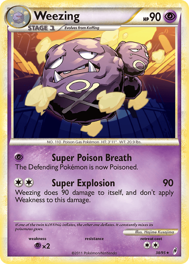 Carta Weezing 38/95 do set Call of Legends — Pokémon TCG | Bynx