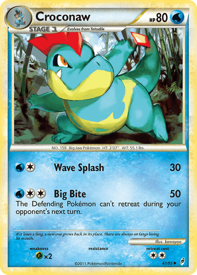 Carta Croconaw 41/95 do set Call of Legends — Pokémon TCG | Bynx