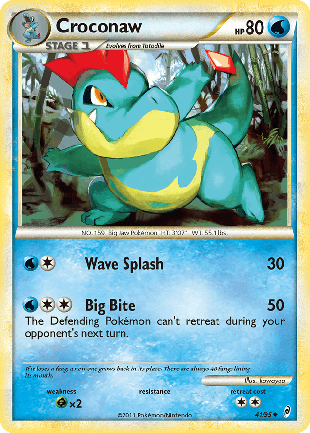 Carta Croconaw 41/95 do set Call of Legends — Pokémon TCG | Bynx