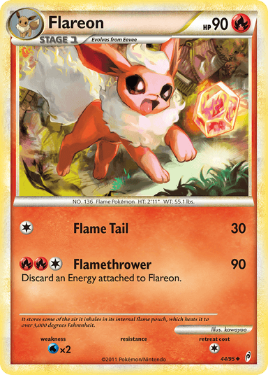 Carta Flareon 44/95 do set Call of Legends — Pokémon TCG | Bynx