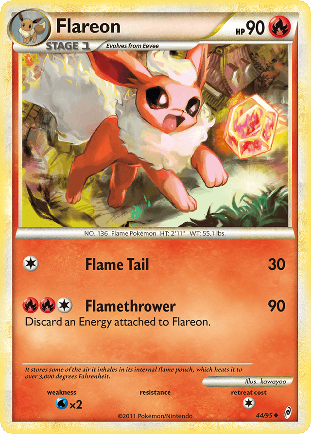 Carta Flareon 44/95 do set Call of Legends — Pokémon TCG | Bynx