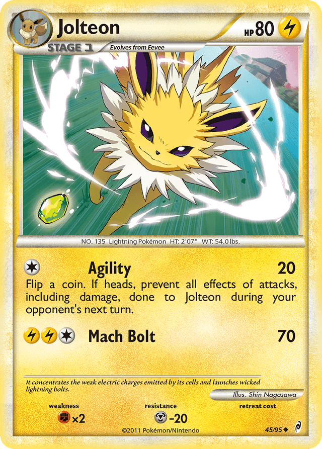 Carta Jolteon 45/95 do set Call of Legends — Pokémon TCG | Bynx