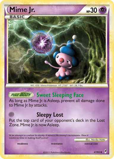 Carta Mime Jr. 47/95 do set Call of Legends — Pokémon TCG | Bynx