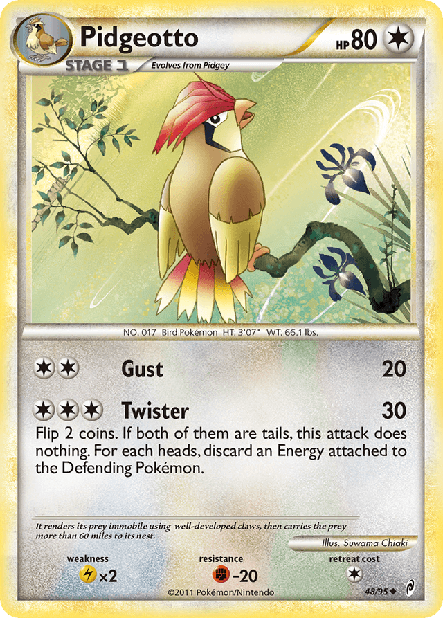 Carta Pidgeotto 48/95 do set Call of Legends — Pokémon TCG | Bynx