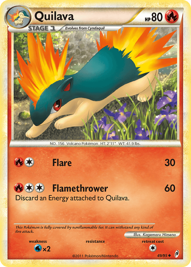 Carta Quilava 49/95 do set Call of Legends — Pokémon TCG | Bynx