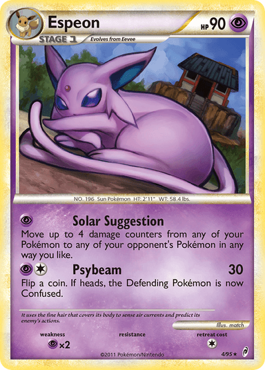 Carta Espeon 4/95 do set Call of Legends — Pokémon TCG | Bynx