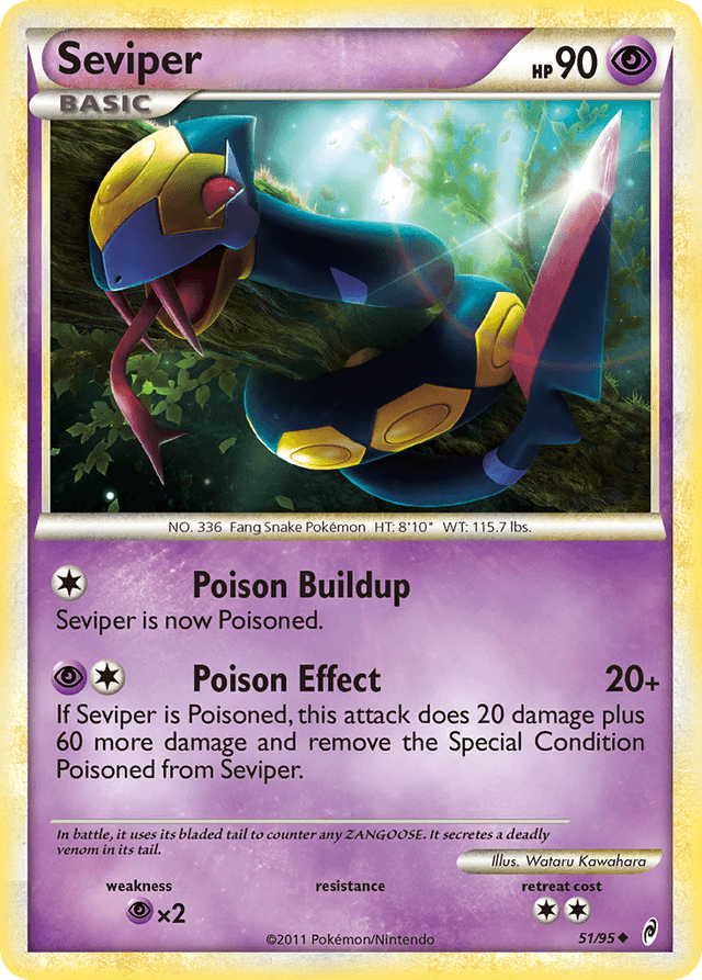 Carta Seviper 51/95 do set Call of Legends — Pokémon TCG | Bynx