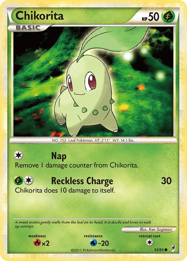 Carta Chikorita 53/95 do set Call of Legends — Pokémon TCG | Bynx