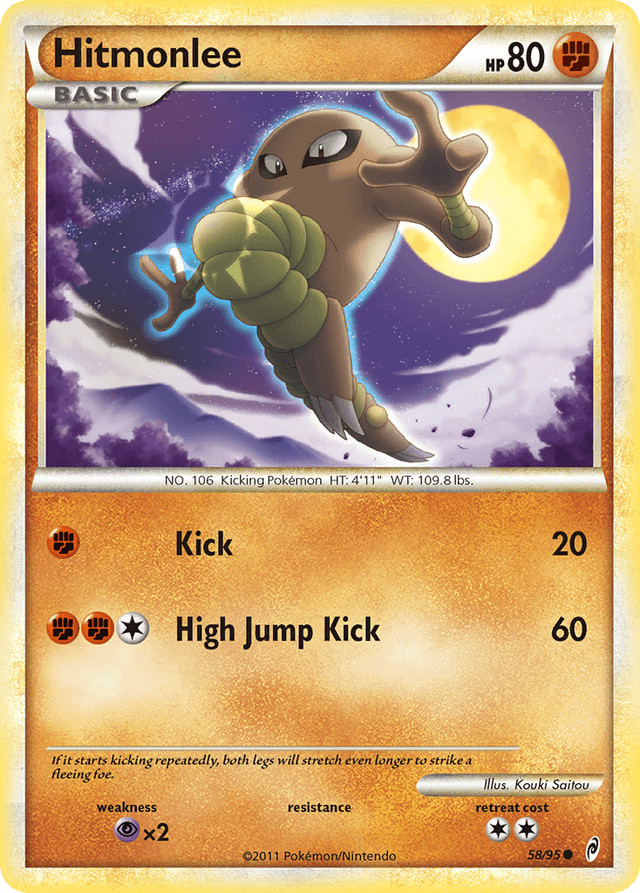 Carta Hitmonlee 58/95 do set Call of Legends — Pokémon TCG | Bynx