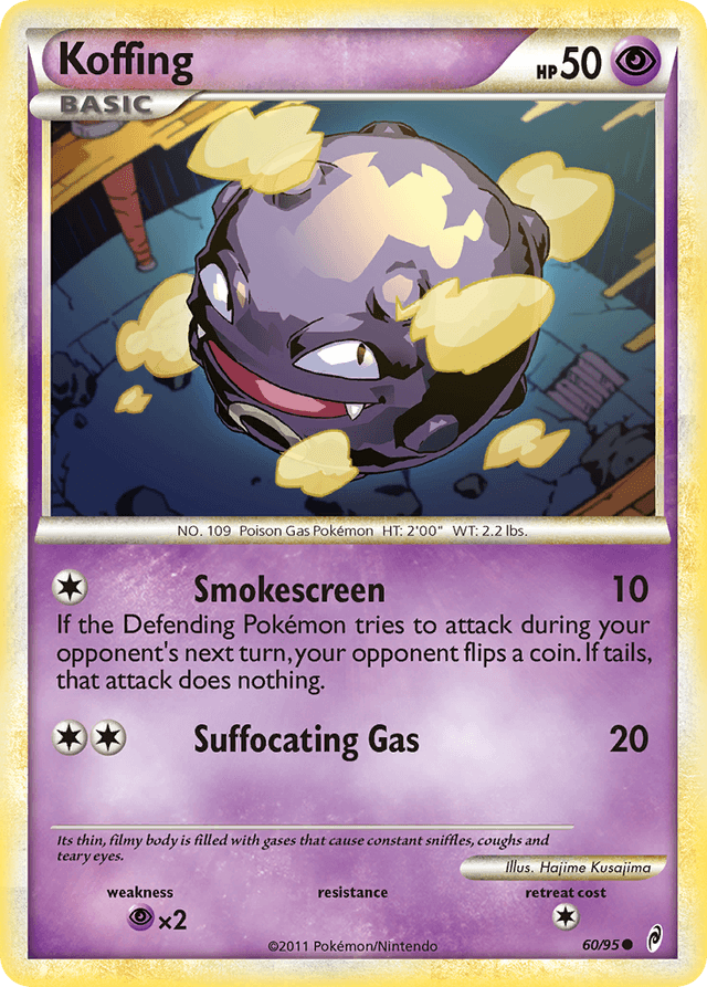 Carta Koffing 60/95 do set Call of Legends — Pokémon TCG | Bynx