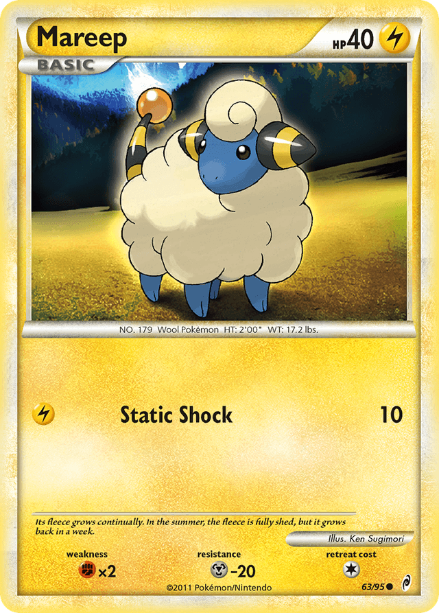 Carta Mareep 63/95 do set Call of Legends — Pokémon TCG | Bynx
