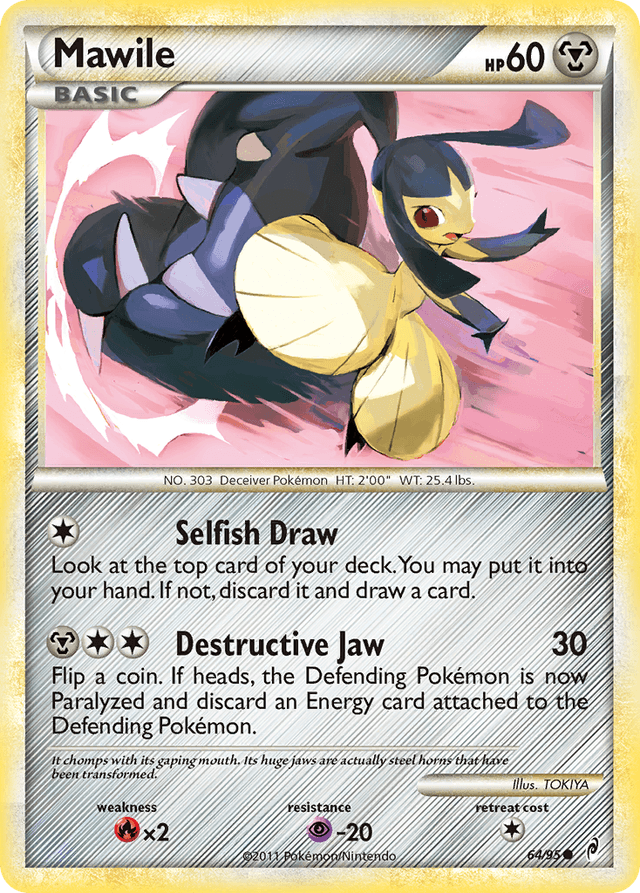 Carta Mawile 64/95 do set Call of Legends — Pokémon TCG | Bynx