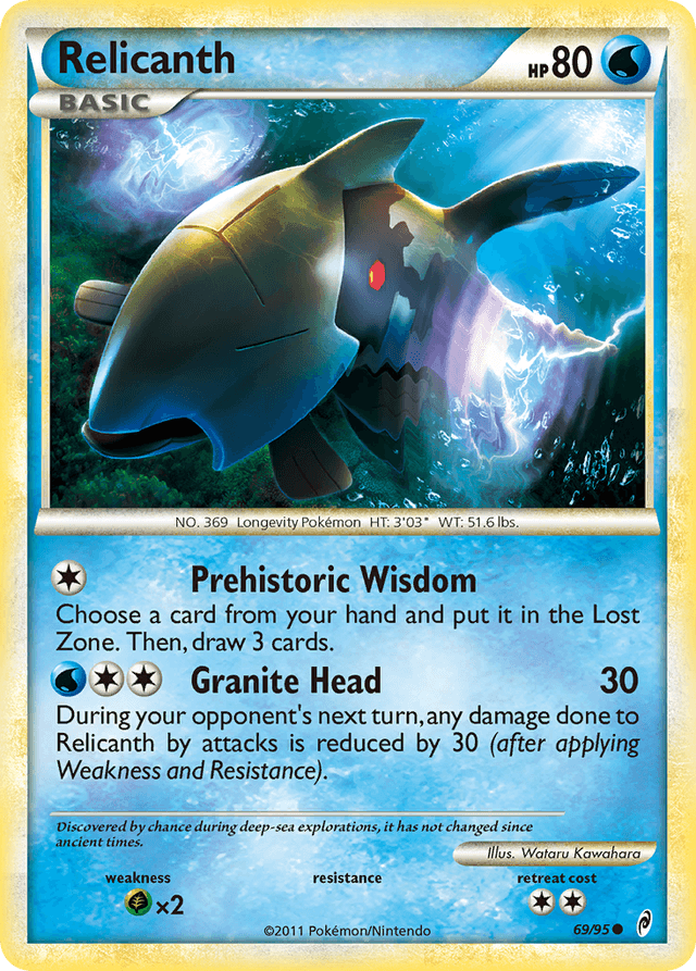 Carta Relicanth 69/95 do set Call of Legends — Pokémon TCG | Bynx