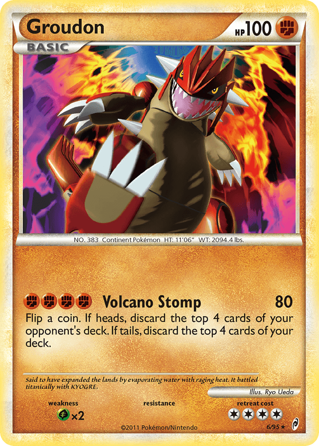 Carta Groudon 6/95 do set Call of Legends — Pokémon TCG | Bynx