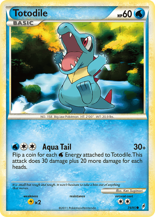 Carta Totodile 74/95 do set Call of Legends — Pokémon TCG | Bynx