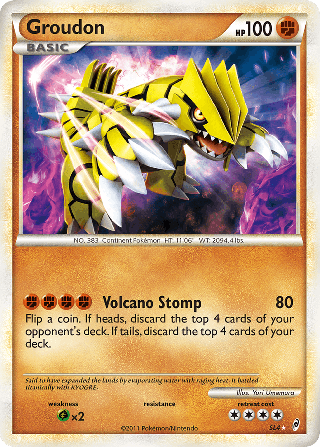 Carta Groudon SL4/95 do set Call of Legends — Pokémon TCG | Bynx