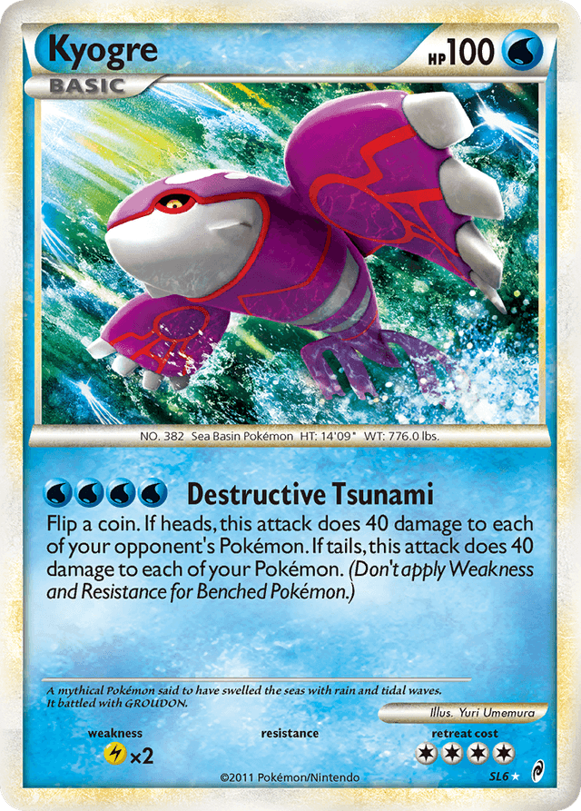 Carta Kyogre SL6/95 do set Call of Legends — Pokémon TCG | Bynx