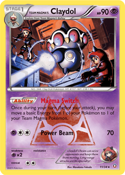 Team Magma's Claydol 11 — Double Crisis