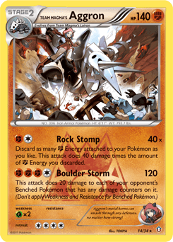 Team Magma's Aggron 14 — Double Crisis