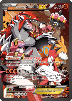 Team Magma's Groudon-EX 15 — Double Crisis
